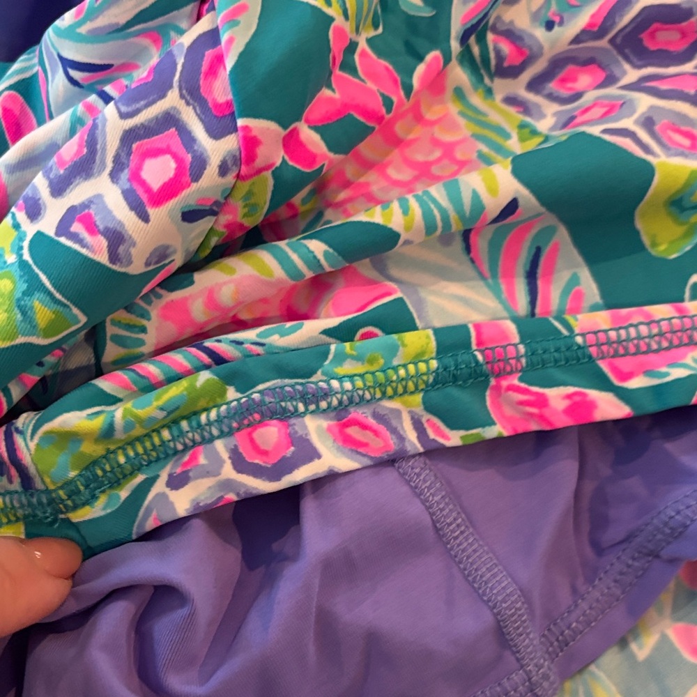 Colorful Pineapple Print Skort View 4